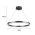 Ceiling lamp Nebrian pakoworld led gold metal D60x15cm