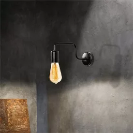  Wall light Kerquin pakoworld led metal in black color 28x10x11cm