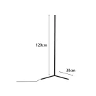 Floor light Nanek pakoworld led metal in black color 30x30x120cm