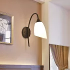 Wall light Berak pakoworld led metal in black-white color 10x10x17cm