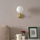 Wall light Cebron pakoworld G9 metal in gold-white color 15x25x28cm