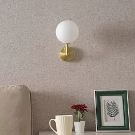   Wall light Cebron pakoworld G9 metal in gold-white color 15x25x28cm