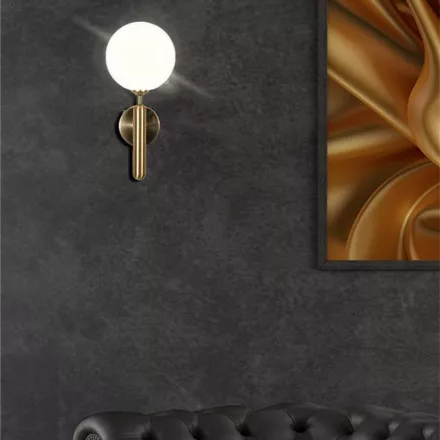 Wall light Genka pakoworld G9 metal in gold-white color 15x23x34cm