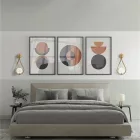 Wall light Teary pakoworld G9 metal in gold-white color 16x12x37cm