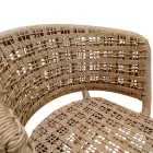Milou pakoworld chair teak wood and pe rope in natural shade 59x65x73cm