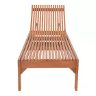 Deckchair Sunnie pakoworld meranti wood in natural shade 200x65x35cm
