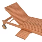 Deckchair Sunnie pakoworld meranti wood in natural shade 200x65x35cm