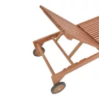 Deckchair Sunnie pakoworld meranti wood in natural shade 200x65x35cm