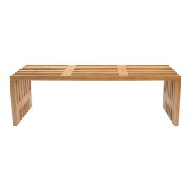 Bench Zen pakoworld teak wood in natural color 140x35x48cm