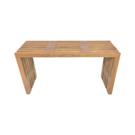Bench Zen pakoworld teak wood in natural color 90x30x48cm