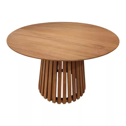 Kenda Ι pakoworld mindi wood table in natural shade D120x75cm