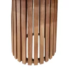 Kenda Ι pakoworld mindi wood table in natural shade D120x75cm