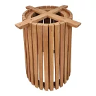 Indoor use table base Galy I pakoworld mindi wood in natural shade D60x75cm