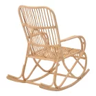 Rocking chair Cormeny pakoworld natural color rattan 68x109x103cm