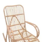 Rocking chair Cormeny pakoworld natural color rattan 68x109x103cm