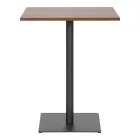 Table Nerobian pakoworld mdf in walnut color 60x60x75cm