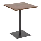 Table Nerobian pakoworld mdf in walnut color 60x60x75cm