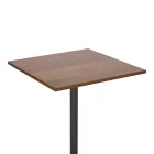 Table Nerobian pakoworld mdf in walnut color 60x60x75cm