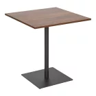Table Nerobian pakoworld mdf in walnut color 70x70x75cm