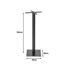 Stada pakoworld metal table base in black shade D40x108cm
