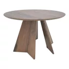 Bibble table pakoworld mdf in walnut shade D120x76cm