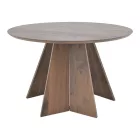 Bibble table pakoworld mdf in walnut shade D120x76cm