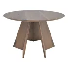 Bibble table pakoworld mdf in walnut shade D120x76cm