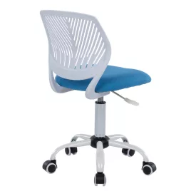   Kid's office chair Kador pakoworld fabric mesh in blue-white color 52x52x72-84cm