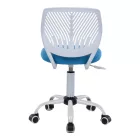 Kid's office chair Kador pakoworld fabric mesh in blue-white color 52x52x72-84cm