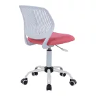 Kid's office chair Kador pakoworld fabric mesh in pink-white color 52x52x72-84cm