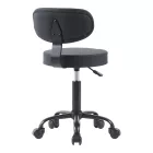 Mafeshi pakoworld pu office-work chair on wheels in black shade 45x44x70-82cm
