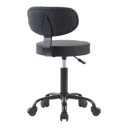 Mafeshi pakoworld pu office-work chair on wheels in black shade 45x44x70-82cm