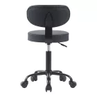 Mafeshi pakoworld pu office-work chair on wheels in black shade 45x44x70-82cm