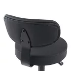 Mafeshi pakoworld pu office-work chair on wheels in black shade 45x44x70-82cm