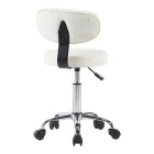 Mafeshi pakoworld pu office-work chair on wheels in white shade 45x44x70-82cm