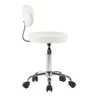 Mafeshi pakoworld pu office-work chair on wheels in white shade 45x44x70-82cm
