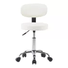 Mafeshi pakoworld pu office-work chair on wheels in white shade 45x44x70-82cm