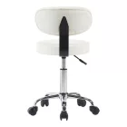 Mafeshi pakoworld pu office-work chair on wheels in white shade 45x44x70-82cm