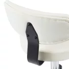 Mafeshi pakoworld pu office-work chair on wheels in white shade 45x44x70-82cm