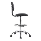 Icina pakoworld pu office-work chair on wheels in black shade 58x54x102-123cm