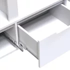 Double Wardrobe Afina pakoworld mdf in white glossy color 100x57x213cm