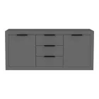 Doha pakoworld sideboard in dark grey color 180x45x80.5cm