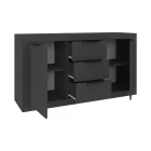 Doha pakoworld buffet in anthracite color 150x45x80.5cm