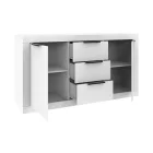 Doha pakoworld buffet in white color 150x45x80.5cm
