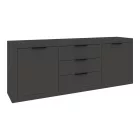 Doha pakoworld buffet in anthracite color 210x45x80.5cm