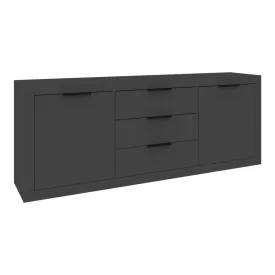 Doha pakoworld buffet in anthracite color 210x45x80.5cm