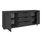 Doha pakoworld buffet in anthracite color 210x45x80.5cm