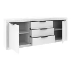 Doha pakoworld buffet in white color 210x45x80.5cm