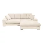 Reversible sofa Cornerdo pakoworld beige fabric 265x175x85cm