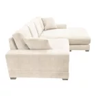 Reversible sofa Cornerdo pakoworld beige fabric 265x175x85cm